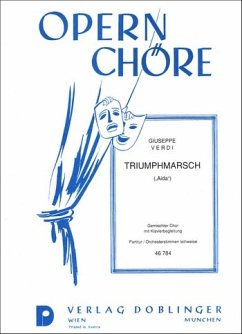 Triumphmarsch aus Aida für gem Chor und Klavier Partitur