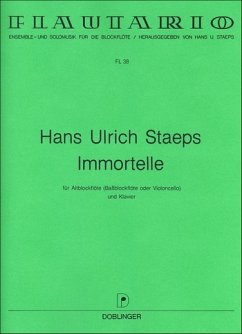 Cover Immortelle für Altblockflöte und Klavier