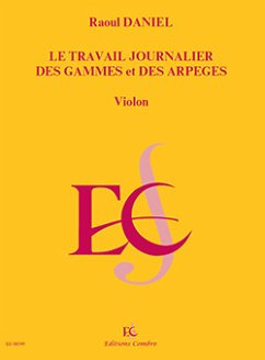 Cover DANIEL Raoul Travail journalier des gammes et arpčges violon Partition