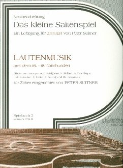 Cover Lautenmusik aus dem 16. bis 18. Jahrhundert für Zither Spielbuch 3