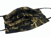 Gesichtsmaske mit Musik Design 39 - Metallic 18,5 x 9,5 cm Gesichtsmaske mit Musik Design 39 - Metallic 18,5 x 9,5 cm