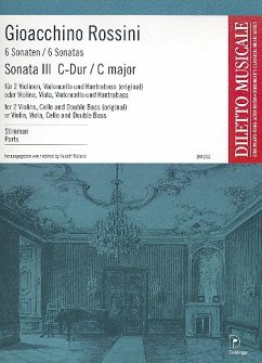 Sonate C-Dur Nr.3 für 2 Violinen, Violoncello und Kontrabaß Stimmen