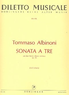 Sonata ŕ tre a-Moll op.1,6 für 2 Violinen und Bc Partitur und 3 Stimmen