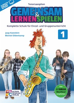 Cover Gemeinsam lernen & spielen Band 1 (+Online Audio) für Bläserklasse (Blasorchester) Tenorsaxophon