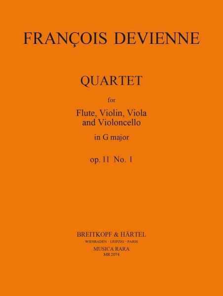 Quartet G major op.11,1 for flute and string trio