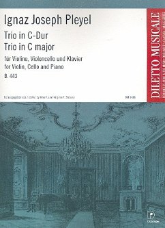 Cover Trio C-Dur B443 für Violine, Violoncello und Klavier Stimmen