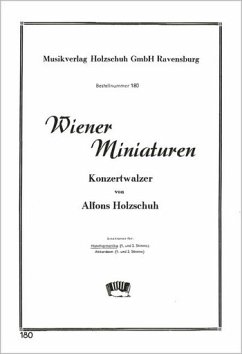 Cover Wiener Miniaturen Walzer für diatonische Handharmonika (mit 2. Stimme)