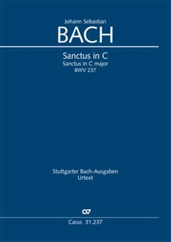 Sanctus in C BWV237 für gem Chor und Instrumente Studienpartitur