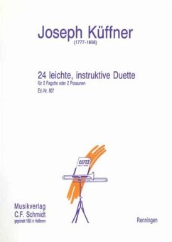 Cover 24 leichte instruktive Duette für 2 Fagotte (Posaunen) Spielpartitur