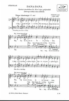 Cover Lajos Bárdos Dana-dana Lower Voices