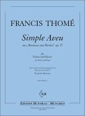 Simple aveu op.25 für Violine und Klavier