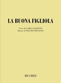 Cover N. Piccinni La Buona Figliola Books (Opera)