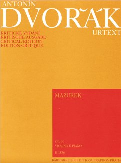 Cover Dvorák, Antonín Mazurek op. 49 V/Klav Spielpartitur(en), Stimme(n)