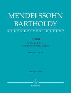 Non nobis Domine op.31 für Soli, gem Chor und Orchester Partitur (dt/la)