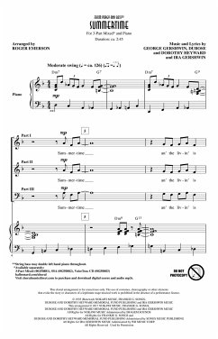 Cover Dorothy Heyward_DuBose Heyward_George Gershwin_Ira Gershwin, Summertim Chor CD