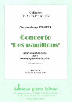 Cover Joubert, Claude-Henry, Concerto 'Les Papillons' Saxophone alto et piano