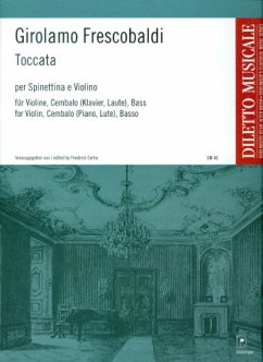 Cover Toccata für Violine, Cembalo und Bass Partitur und Stimmen