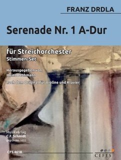 Cover Serenade A-Dur Nr.1 für Streichorchester Stimmensatz (solo-3-2-1-1-1)