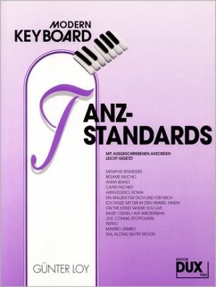 Cover Modern Keyboard Tanz Standards mit ausgeschriebenen Akkorden leicht gesetzt
