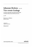 4 ernste Gesänge op.121 für Bariton, gem Chor und Klarinette Klarinette