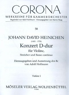 Konzert D-Dur für Violine, Streicher und Bc Streicherstimmen