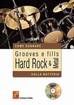 Cover Francesco Colletta, Grooves e fills hard rock & metal sulla batteria Schlagzeug Buch + CD