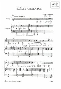 Cover Vavrinecz Béla Széles a Balaton Upper Voices and Accompaniment