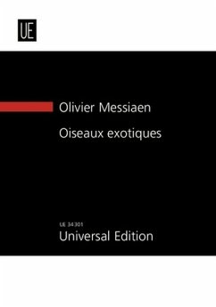 Cover Oiseaux exotiques für Klavier und Orchester Studienpartitur