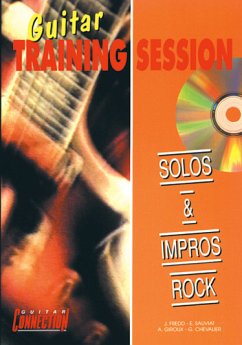 Cover Guitar Training Session : Solos & Impros Rock Tab Guitar [TAB] Buch + CD