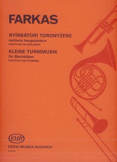 Cover Farkas Ferenc Kleine Turmmusik for three trumpets, four horns, three trombones and tuba Brass Band