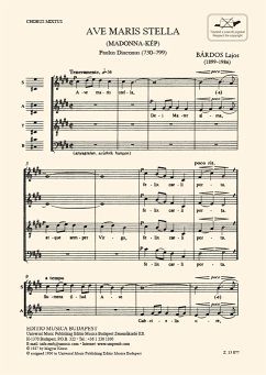 Cover Ave Maria Stella für gem Chor a cappella Partitur