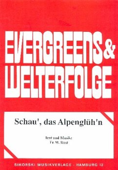 Cover Schau' das Alpenglüh'n: Einzelausgabe für Gesang und Klavier