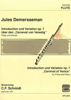 Introdution und Variationen über Karneval in Venedig op.7 für Flöte und Klavier