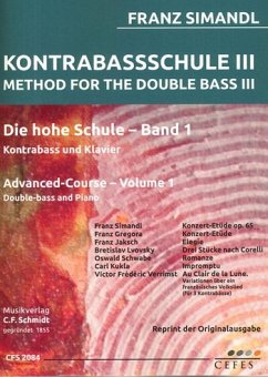 Cover Die hohe Schule Band 1 für Kontrabass und Klavier