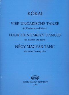 Cover 4 UNGARISCHE TAENZE FUER KLARINETTE UND KLAVIER