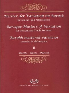 Cover Meister der Variation im Barock Band 2 für 2 Blockflöten (SA)