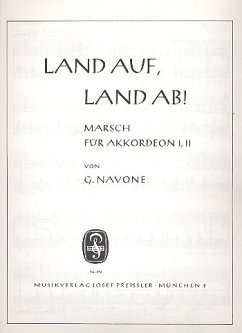 Cover Land auf, Land ab für 2 Akkordeon Partitur und Stimmen