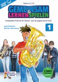 Gemeinsam lernen & spielen Band 1 (+Online Audio) für Bläserklasse (Blasorchester) Tuba