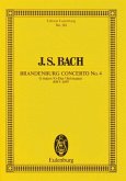 Brandenburgisches Konzert G-Dur Nr.4 BWV1049 für Orchester Studienpartitur