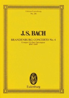 Cover Brandenburgisches Konzert G-Dur Nr.4 BWV1049 für Orchester Studienpartitur