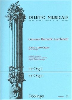 Cover Sonata a 2 organi Partitur