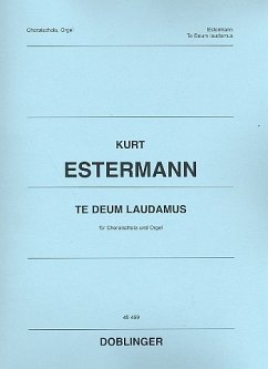 Te deum laudamus für Choralschola und Orgel Partitur