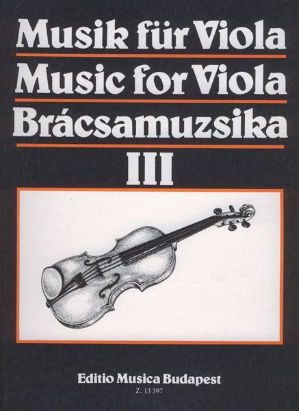 Musik für Viola Band 3 Stücke für Viola und Klavier Musik für Viola Band 3 Stücke für Viola und Klavier