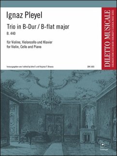 Cover Trio B-Dur B.440 für Violine, Violoncello und Klavier Stimmen