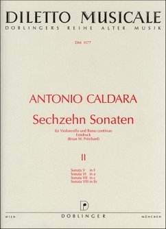Cover 16 Sonaten Band 2 (Nr.5-8) für Violoncello und Bc