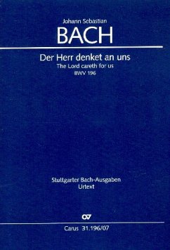 Der Herr denket an uns Kantate Nr.196 BWV196 Studienpartitur (dt/en)