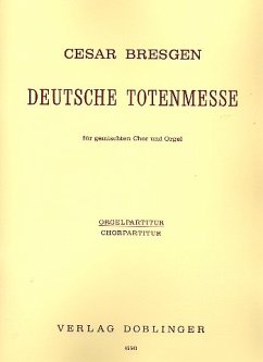 Cover Deutsche Totenmesse für gem Chor und Orgel Partitur