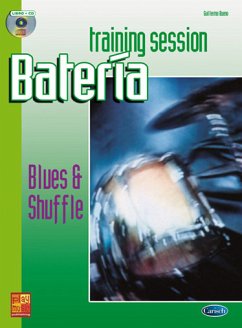 Cover Guillermo Bueno, Bateria Blues & Shuffle Drums Schlagzeug Buch + CD