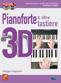 Cover Andrea Cutuli, Pianoforte e altre Tastiere in 3D Klavier Buch + CD + CD-ROM