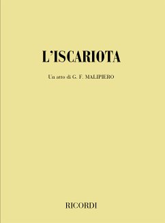 Cover G.F. Malipiero L'Iscariota Books (Opera)